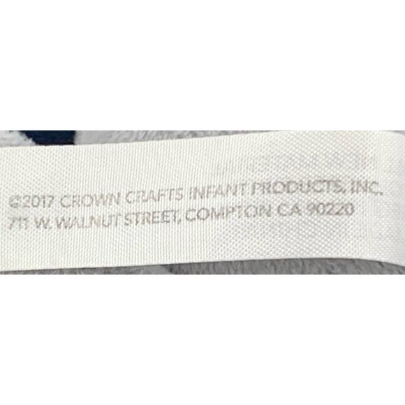 Carters Child Of Mine Lovey Puppy Navy Blue Star Satin Trim Dog Security Blanket - Picture 12 of 14